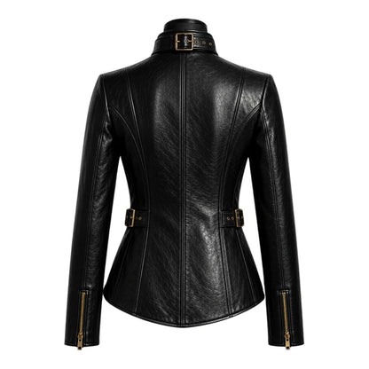 Niagara Black Leather Queen Jacket for Women