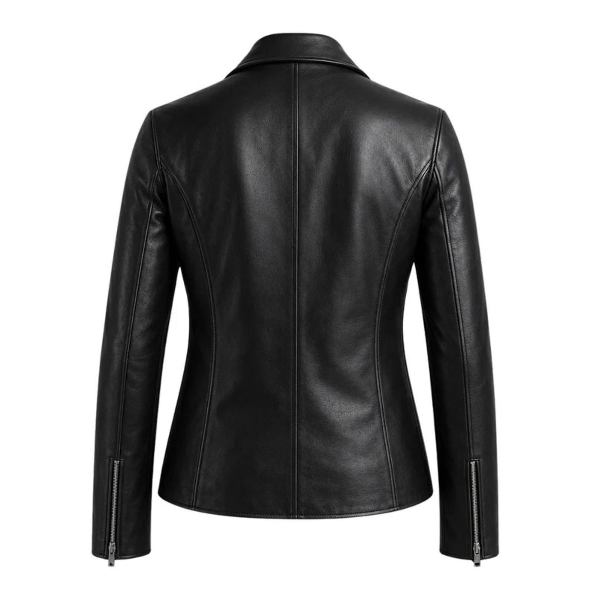 Jessica Black Leather Jacket for Women