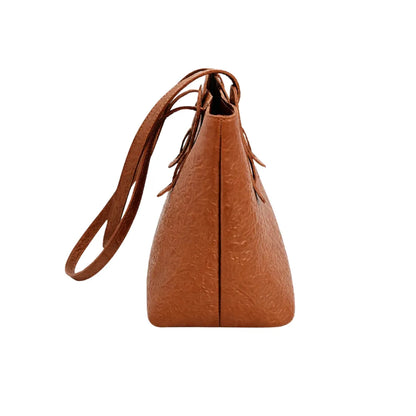 HEIRLOOM LIGHTWEIGHT TOOLED LEATHER TOTE BAG