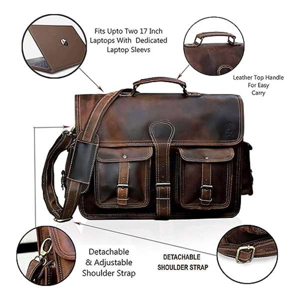 leather laptop bag