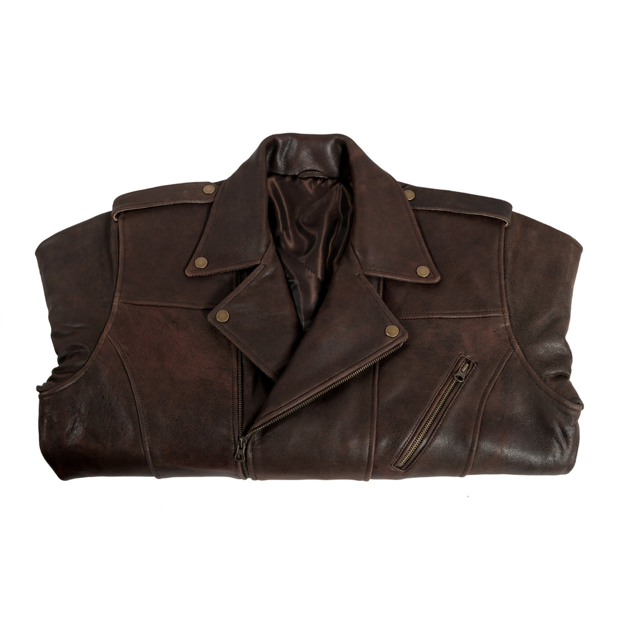 Hunter Brown Leather Jacket for Men