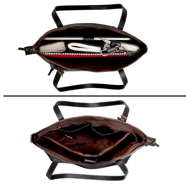 leather tote bag for women