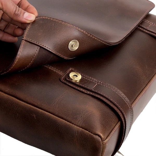 leather work bag