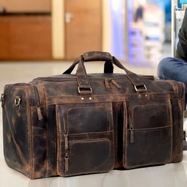 leather carryon bag
