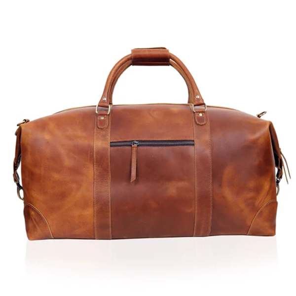 mens leather duffle bag