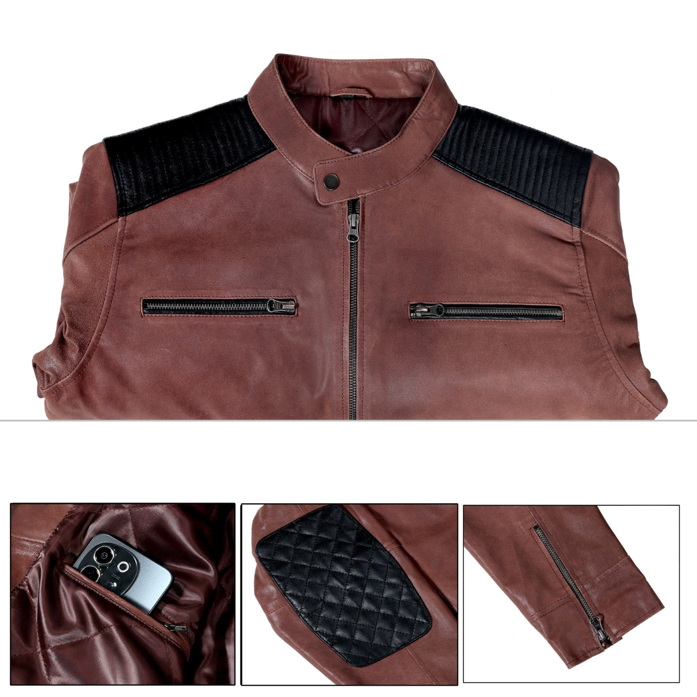 Jackson Leather Jacket for Men | The Leather Farm