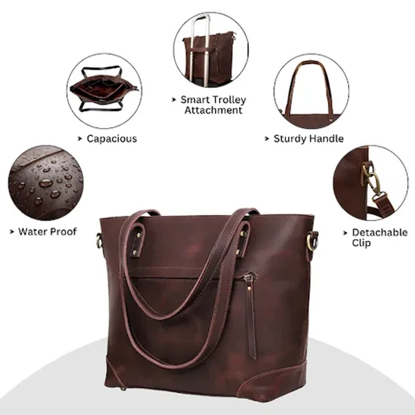 leather shoulder bag