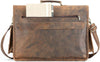 Vintage style Buffalo Leather Messneger Laptop bag