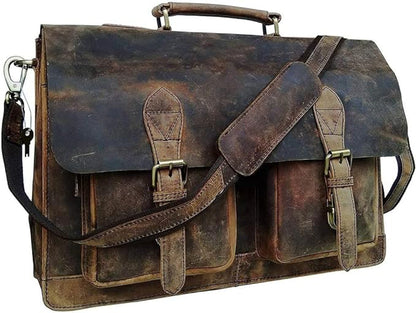 TLF LAPTOP LEATHER BRIEFCASE