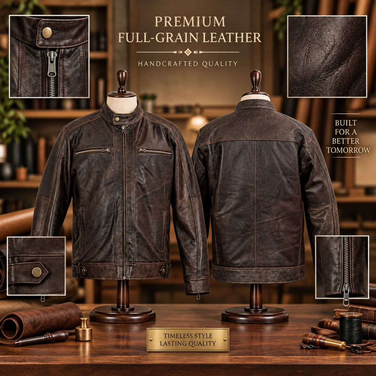 Belmont Leather Jacket for Men