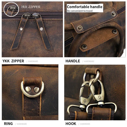 leather weekend bag
