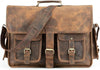Vintage style Buffalo Leather Messneger Laptop bag