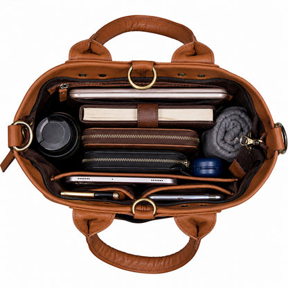 Convertible Leather Bag - 3 in 1
