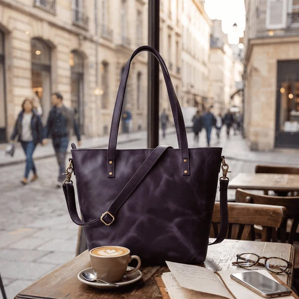 leather tote bag for women