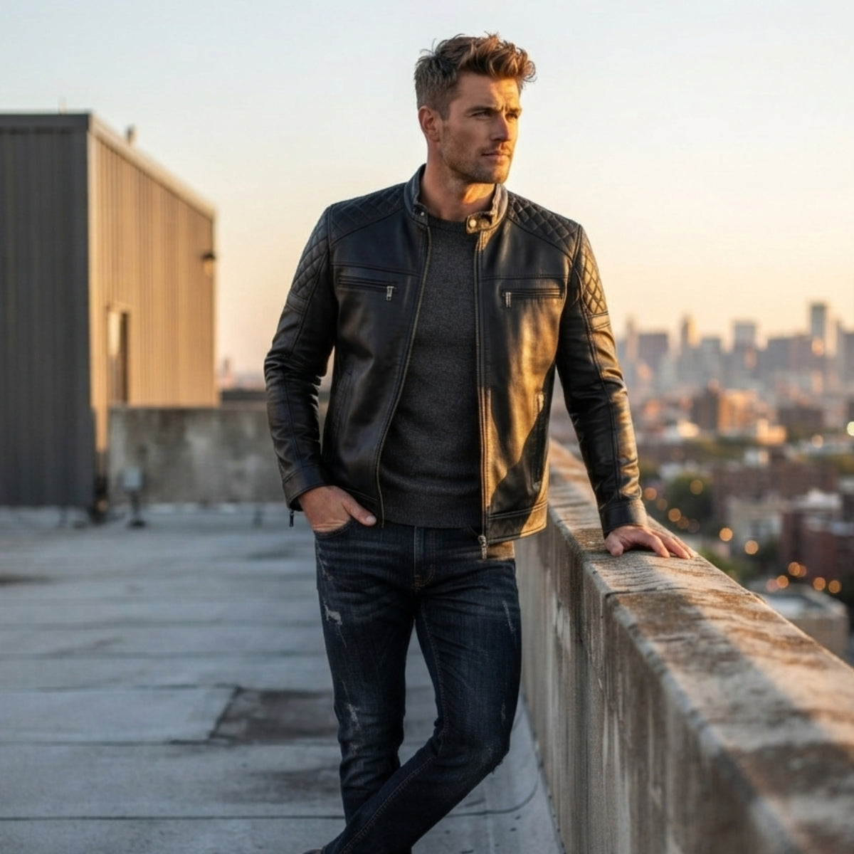 leather moto jacket