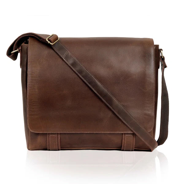 leather laptop messenger bag