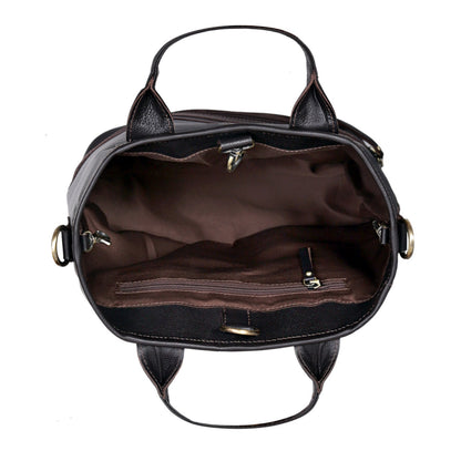Convertible Leather Bag - 3 in 1