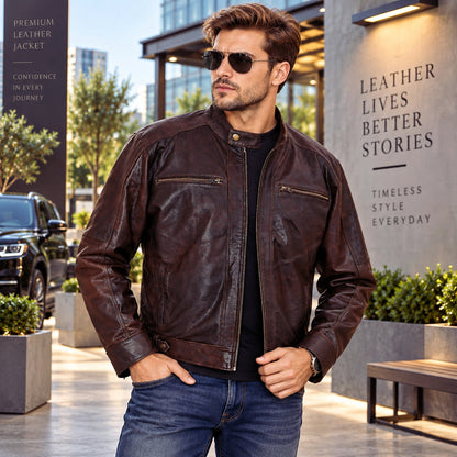 Belmont Leather Jacket for Men