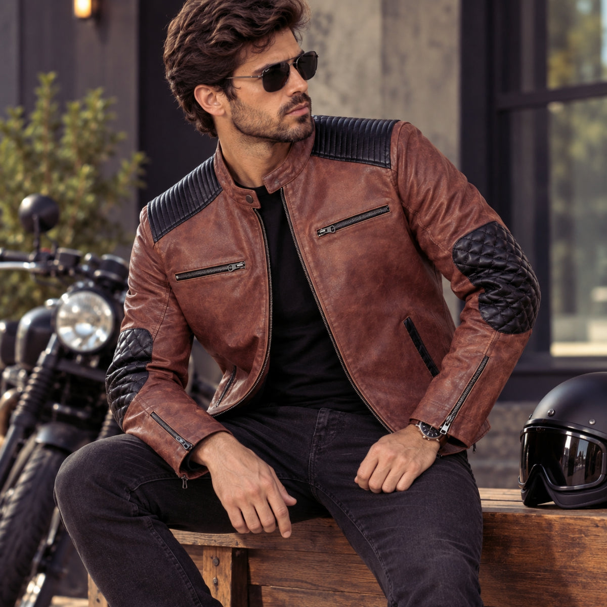 Leather Motorcycle Jacket