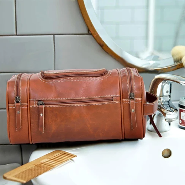 leather dopp kit