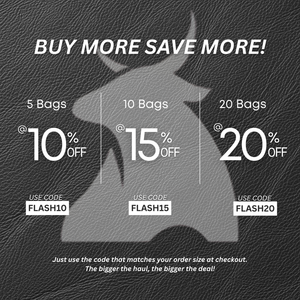 Portland Buffalo Leather Tote Bag Combo - Black