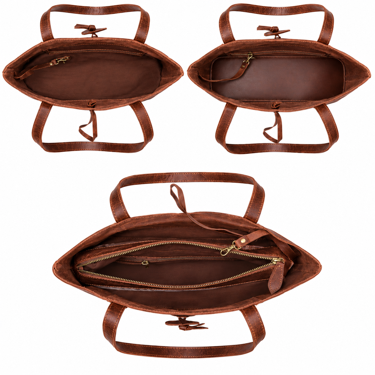 BOGO Timeless Brown Leather Tote Bag