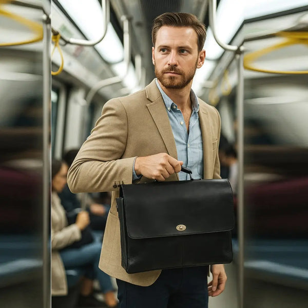 Sac besace en cuir Captain Lawyer