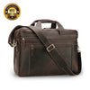 California Buffalo Leather Briefcase Bag
