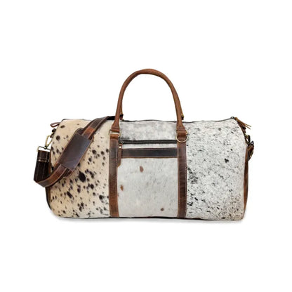 Cowhide Leather Duffel Bag | Unisex Travel Bag