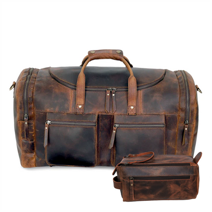 REISETASCHE „VINTAGE VOYAGER“ AUS LEDER