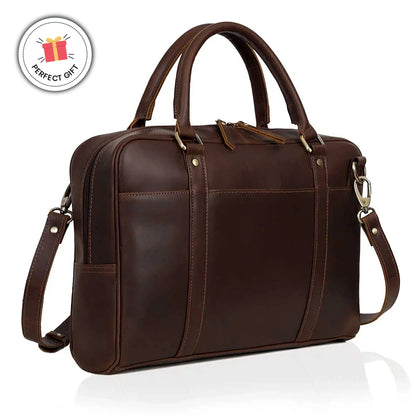 Hudson Buffalo Leather Briefcase