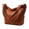 Penelope Leather Tote - Tan