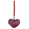 Leather Heart Wristlet