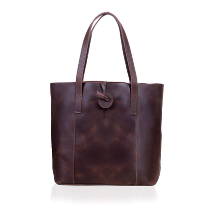 BOGO Timeless Brown Leather Tote Bag