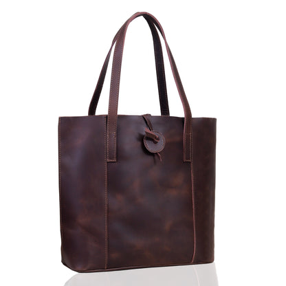 BOGO Timeless Brown Leather Tote Bag