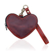 Leather Heart Wristlet