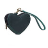 Leather Heart Wristlet