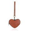 Leather Heart Wristlet