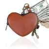 Leather Heart Wristlet