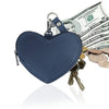 Leather Heart Wristlet