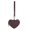 Leather Heart Wristlet