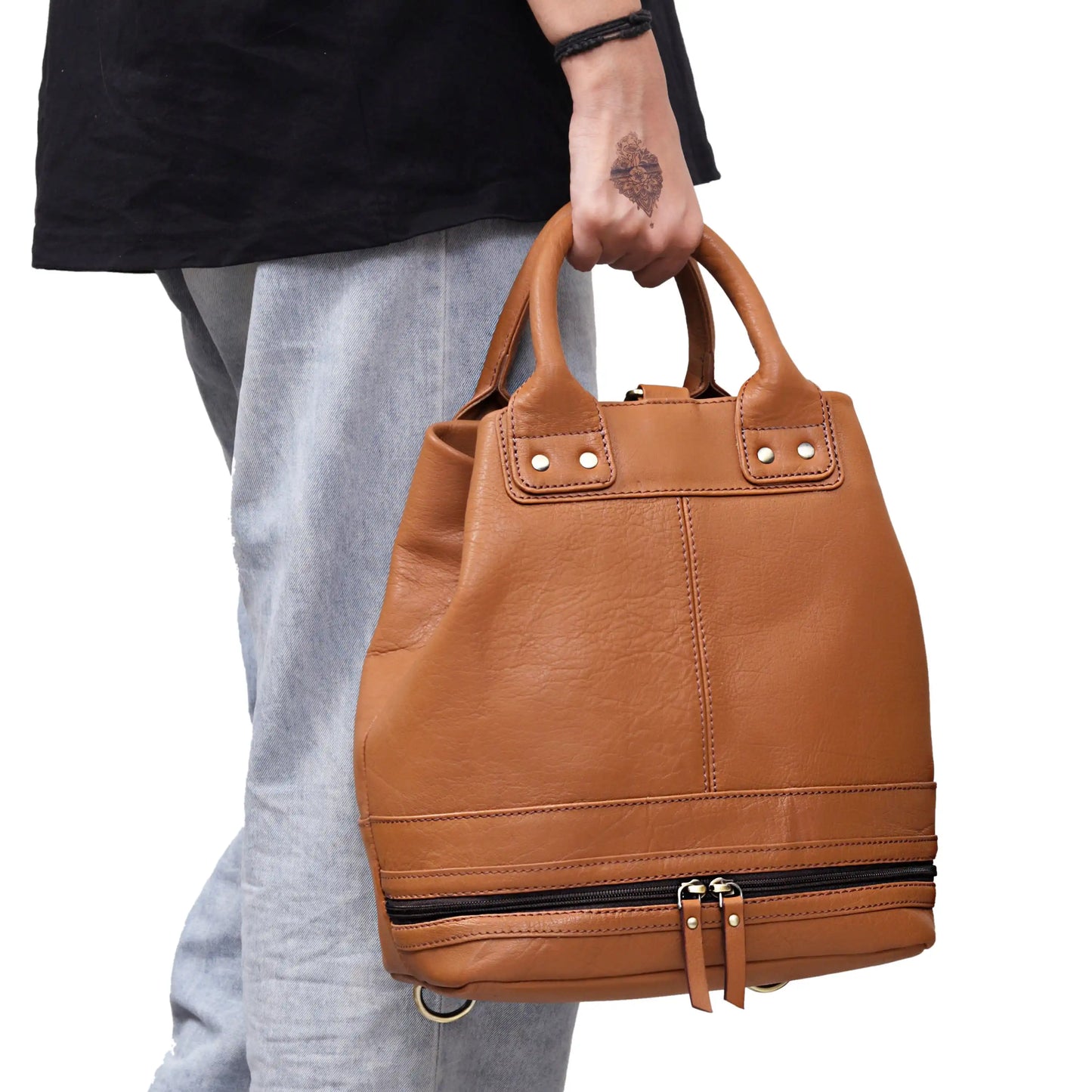 ODDY 3 in 1 LEATHER BACKPACK