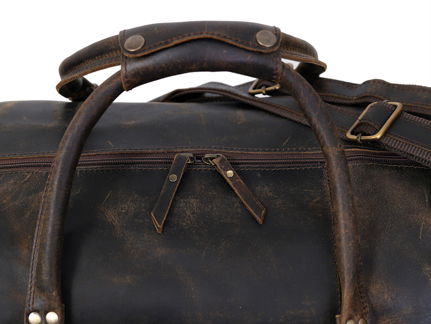 OPALLUXE REISETASCHE AUS LEDER IN VINTAGEBRAUN