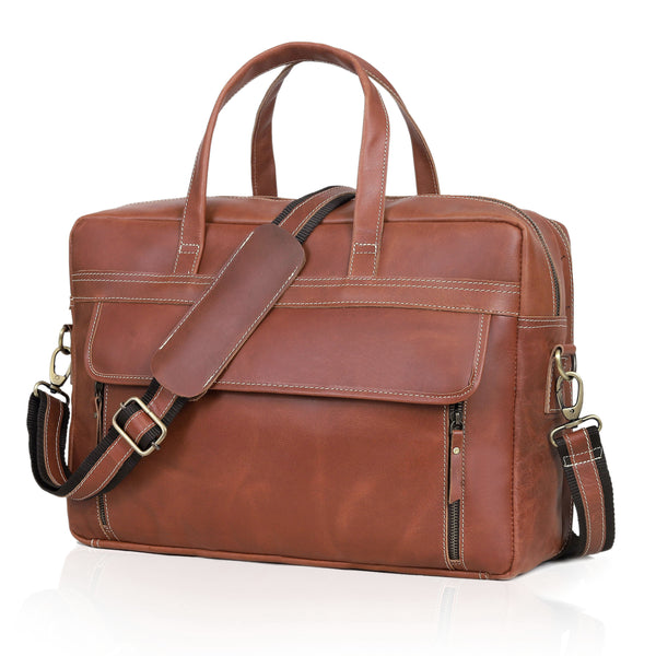 Porte-documents Graham en cuir fauve