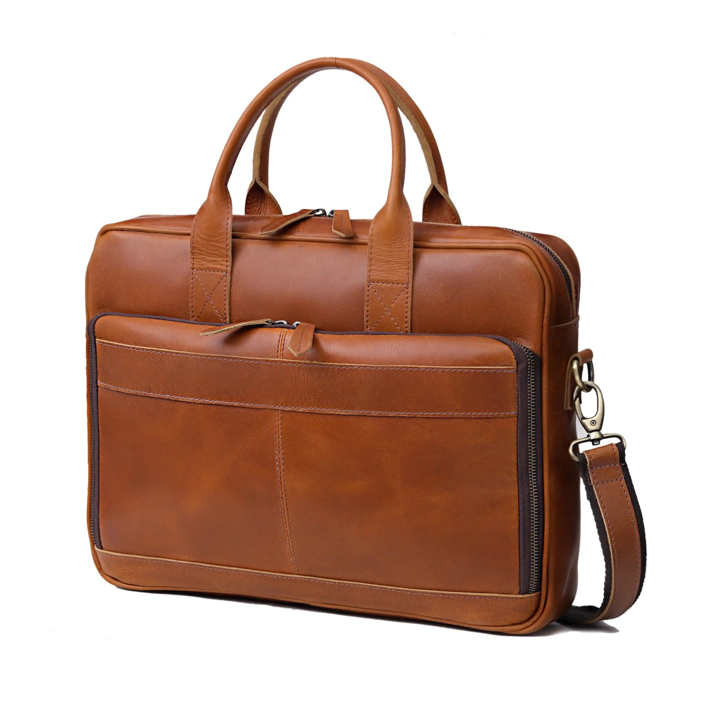 BOSTON LAPTOP LEATHER BRIEFCASE