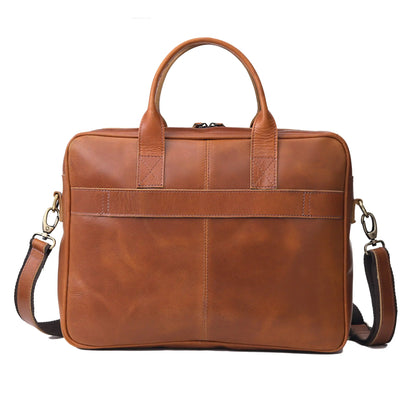 BOSTON LAPTOP LEATHER BRIEFCASE