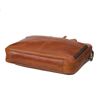 BOSTON LAPTOP LEATHER BRIEFCASE