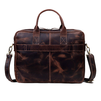 BOSTON LAPTOP LEATHER BRIEFCASE