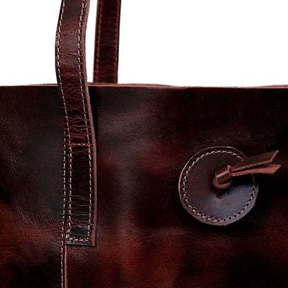 DENVER BUFFALO LEATHER TOTE BAG