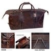 FRENCH LEATHER DUFFEL BAG MEN